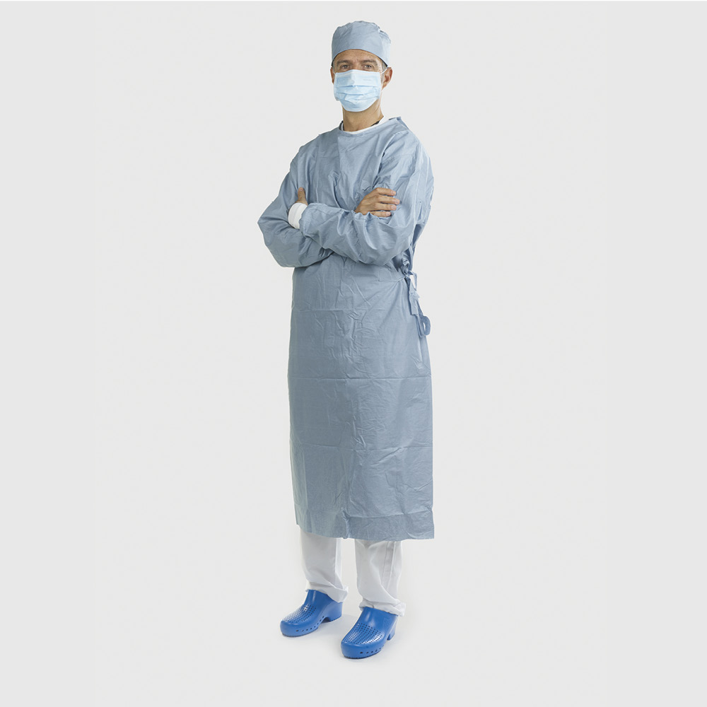 Nonwoven medical coverall